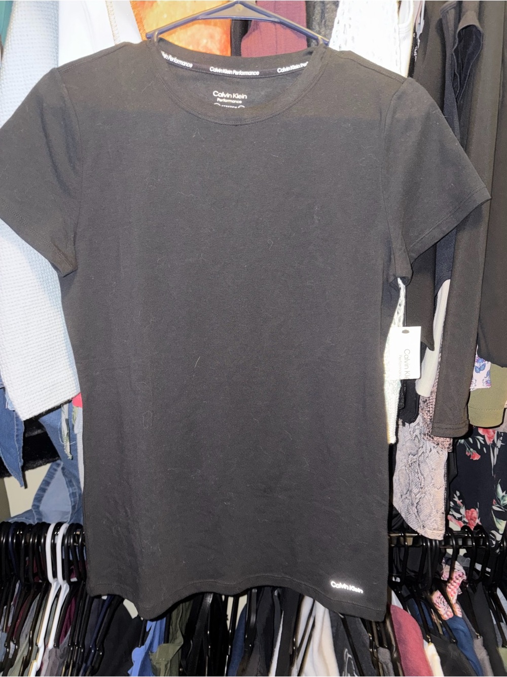 Calvin Klein Black Short-Sleeve Crewneck Tee